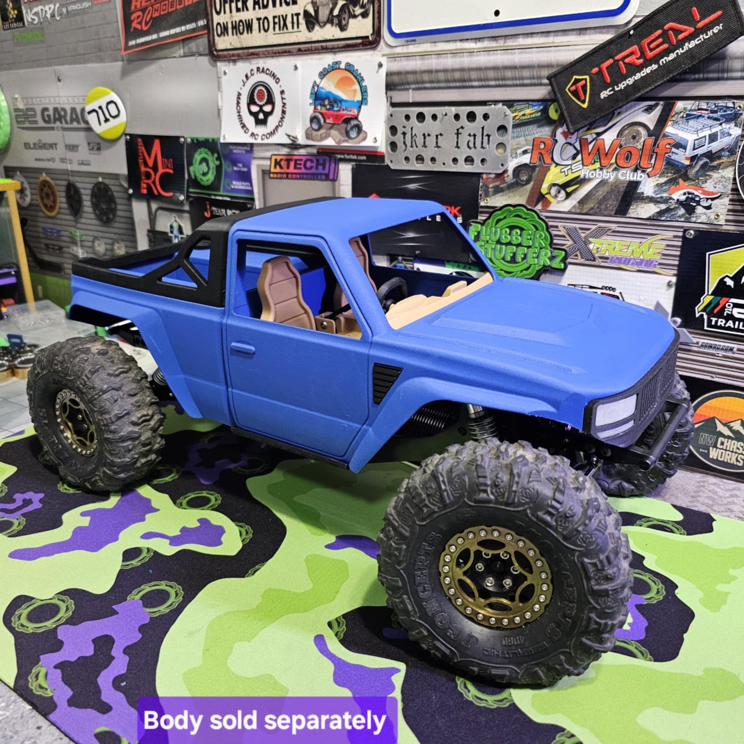 FlubRC 1:10 E-Series RockPirate VRD Chassis Mouning Kit